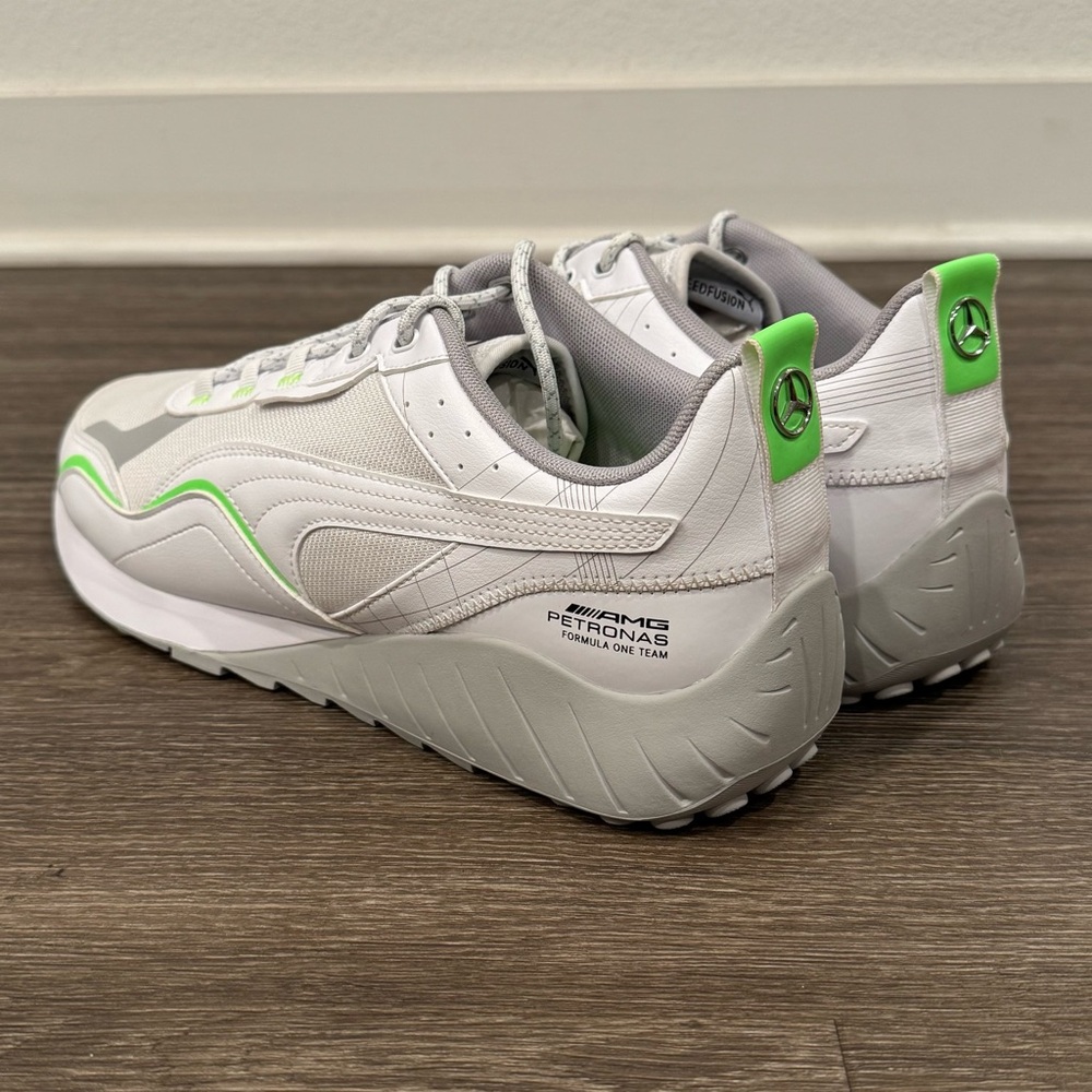 PUMA Mapf1 Speedfusion 2.0 Lace Up  Mens White Sneakers (30808102) Sz 12 - Picture 4 of 6